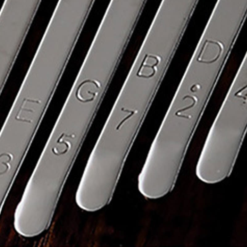 Kalimba 21 touches en noyer - Piano à pouce de méditation