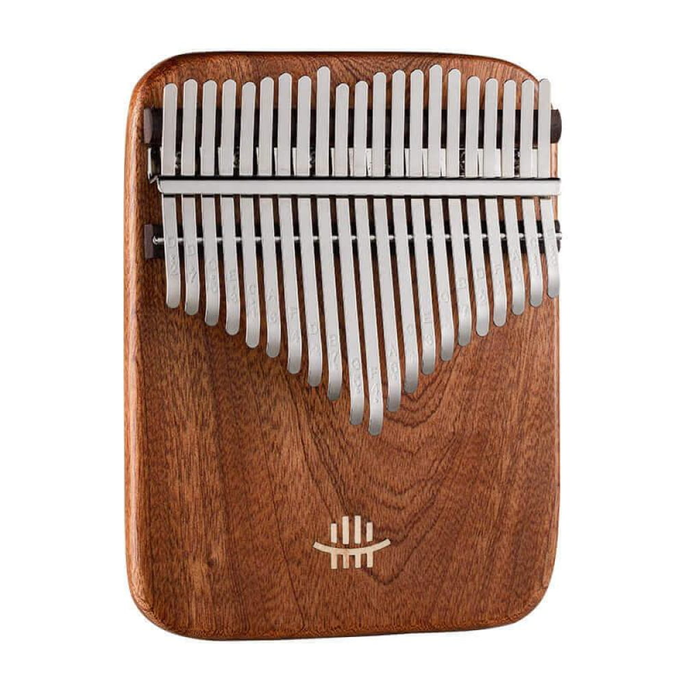 21 Key Yellow Sandalwood C Tone Kalimba Thumb Piano - 21 Keys / Yellow Sandalwood / Ore Metal Piano