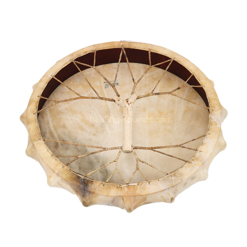 Tambour à cadre chamanique Yakut fait main de 22,5 pouces