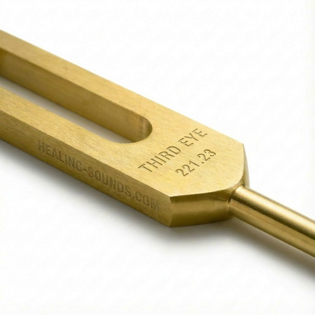 Ensemble de diapasons à résonance longue avec étui et percuteur, thérapie sonore