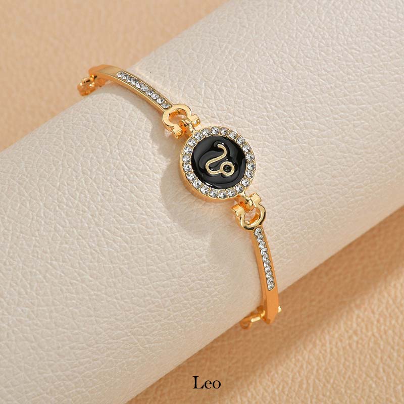 Copper Zodiac Bracelet | Adjustable 12 Constellations Chain