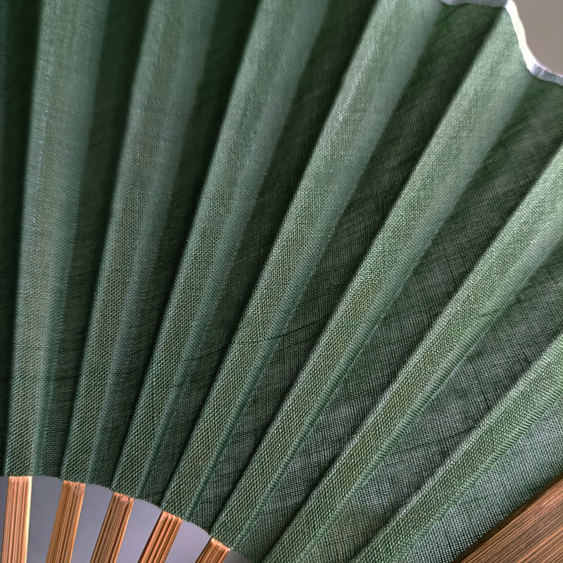 Éventail pliable en bambou de 22 cm | Éventail à main uni