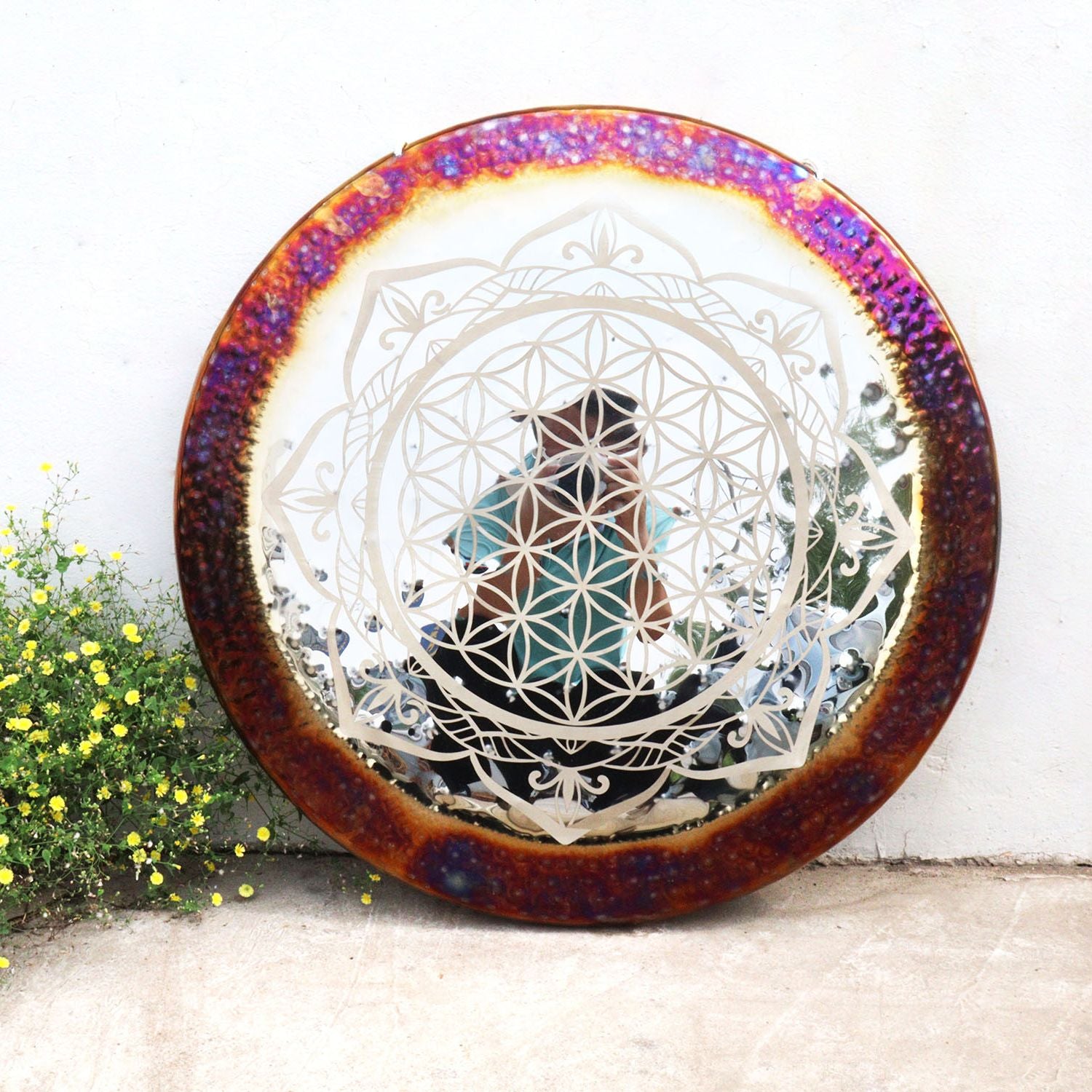 24" Flower of Life Wind Gong Instrument