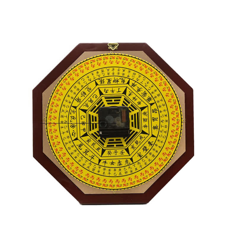 Horloge murale Feng Shui Bagua 24 cm, carte d'équilibre énergétique