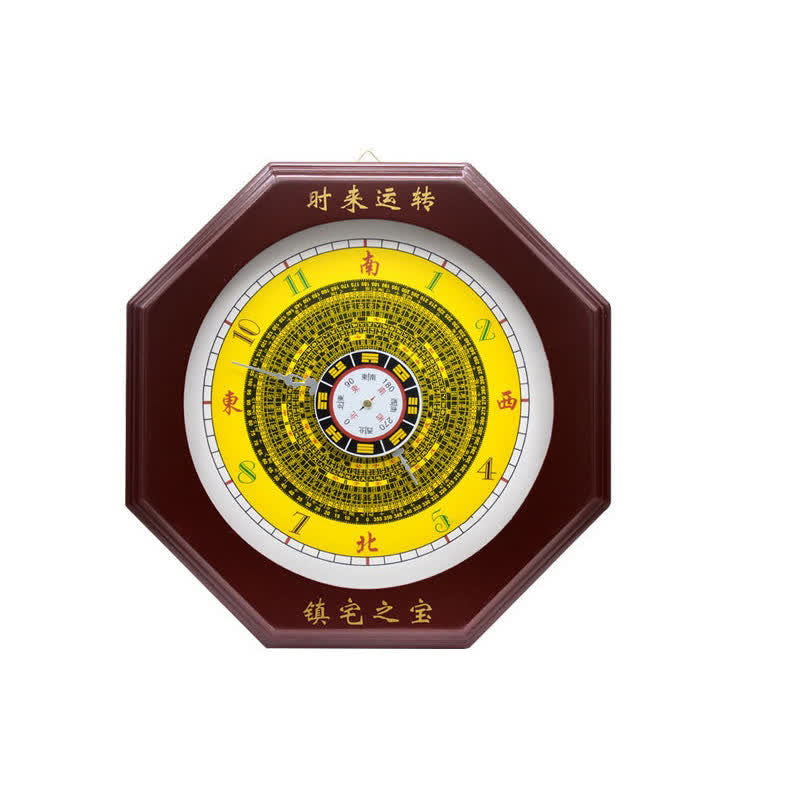 Horloge murale Feng Shui Bagua 24 cm, carte d'équilibre énergétique