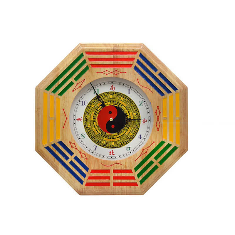 Horloge murale Feng Shui Bagua 24 cm, carte d'équilibre énergétique
