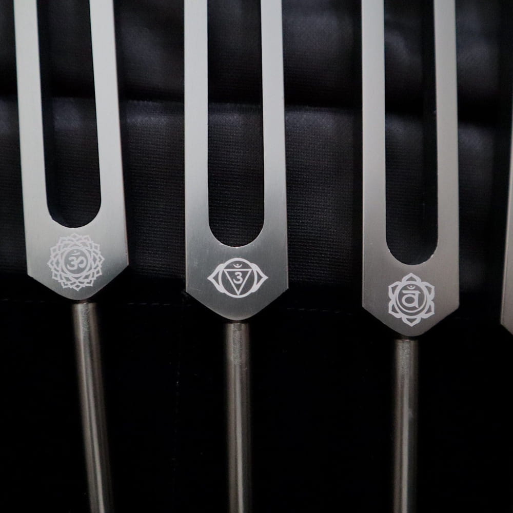 .25 Solfeggio Tuning Fork Set - 9pc Chakra Engram Series