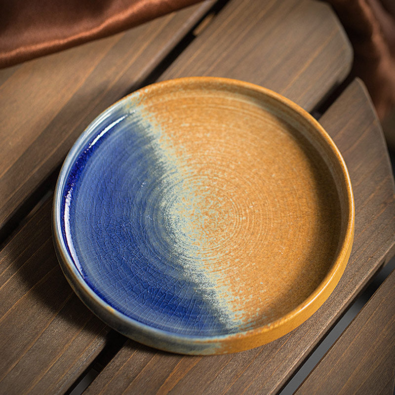 Tasse à café rétro rayée en céramique 250 ml | Décor Zen