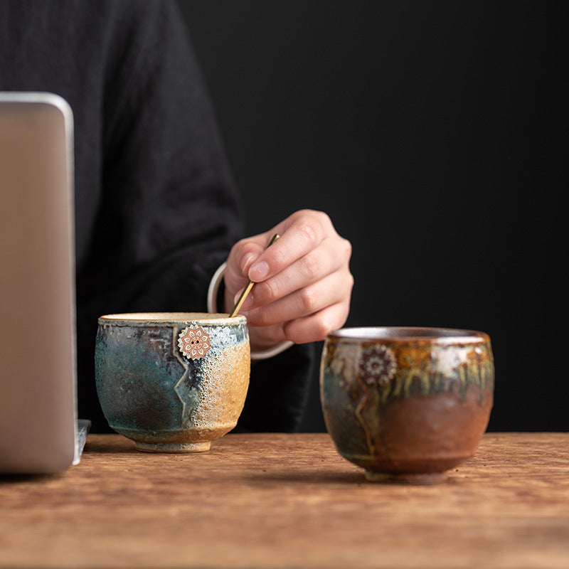 Tasse à café zen en céramique tournesol 250 ml