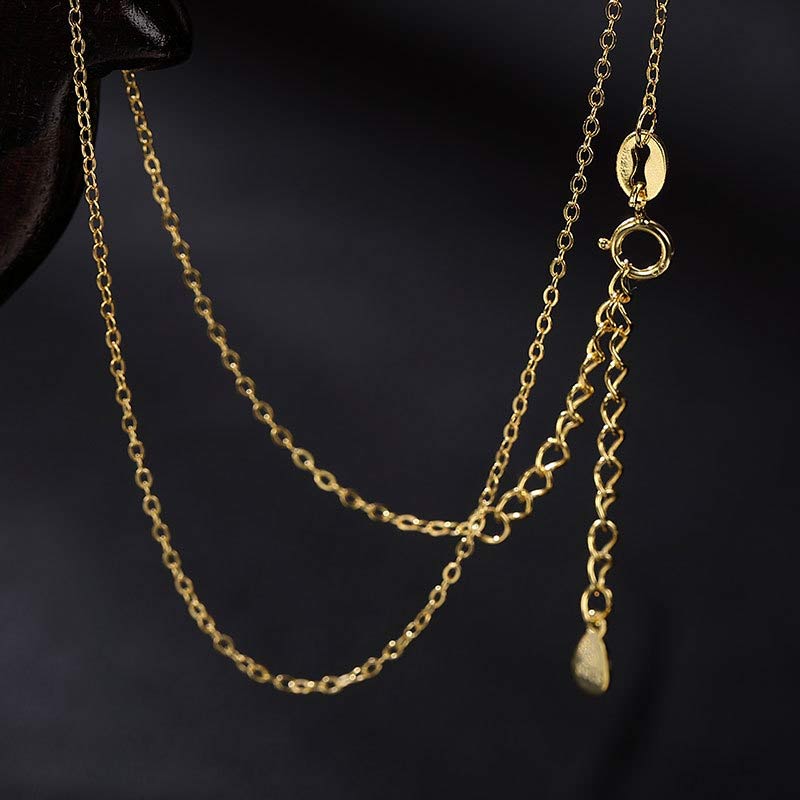 Jade Necklace with Sterling Silver Elephant Pendant for Prosperity
