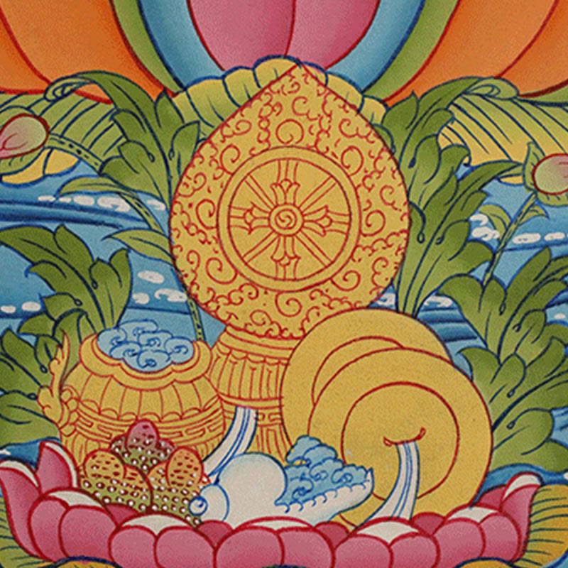 Décoration murale mandala tibétain Thangka de 27,56 pouces
