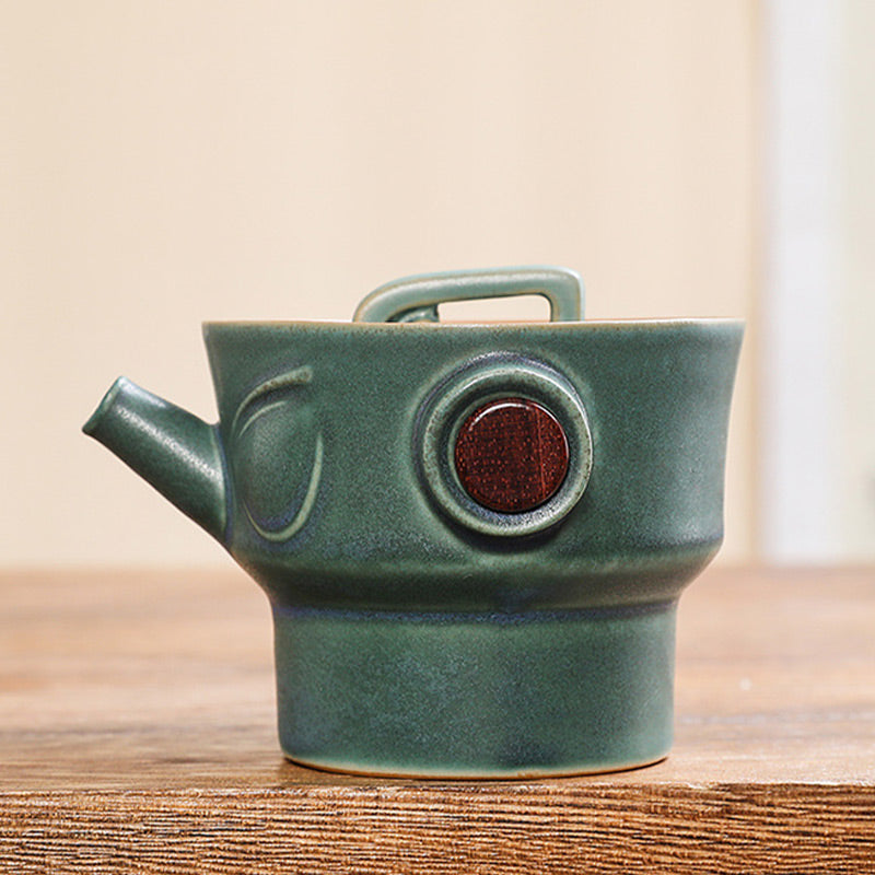 Service à thé chinois en céramique Sanxingdui | Cadeau Kung Fu