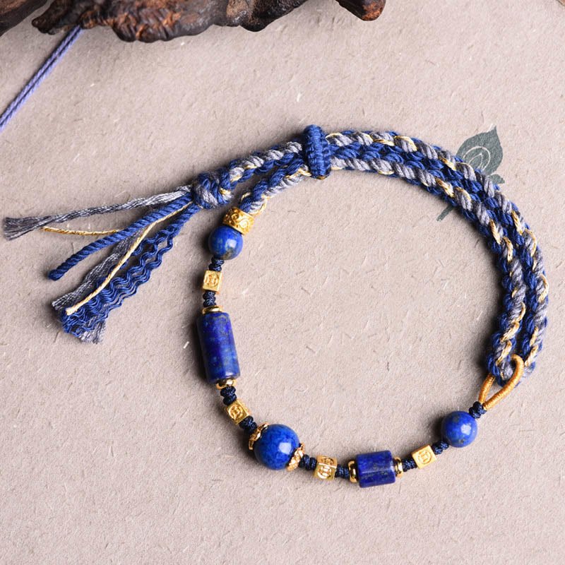 Natural Lazurite Balance Bracelet | Positive Energy Rope