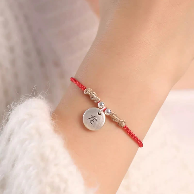 Chinese Zodiac Dragon Bracelet in 999 Sterling Silver for Luck