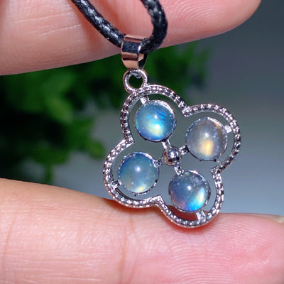 Pendentif En Kyanite Bleu Naturel - Pierre Goutte D'eau 27x15x5 Mm, Effet œil-de-chat - Bijou Femme/homme, Cadeau Spiritualité - 9