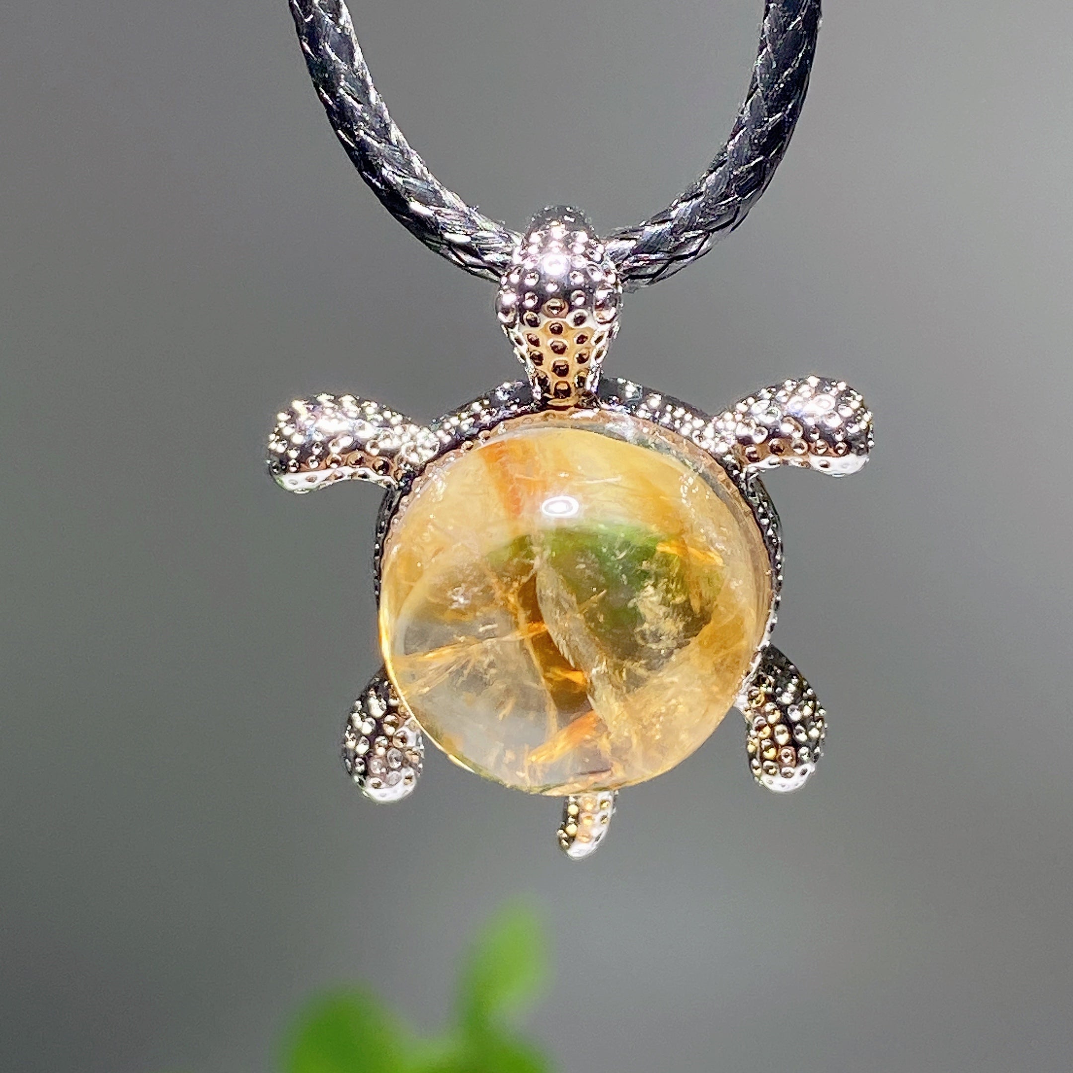 Pendentif tortue en cristal mixte de 2 cm pour la guérison spirituelle