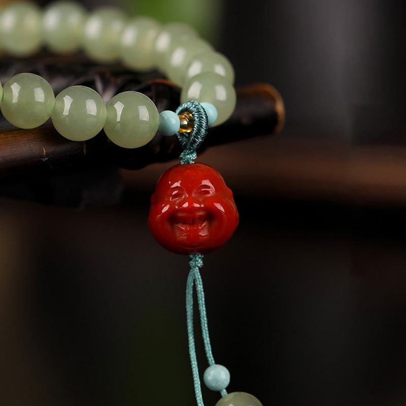 6mm Jade Prosperity Bracelet for Luck & Abundance