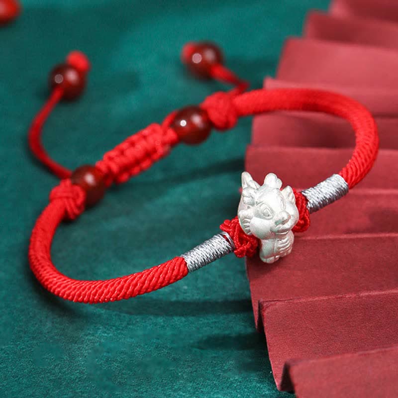 Sterling Silver Chinese Zodiac Luck & Strength Bracelet