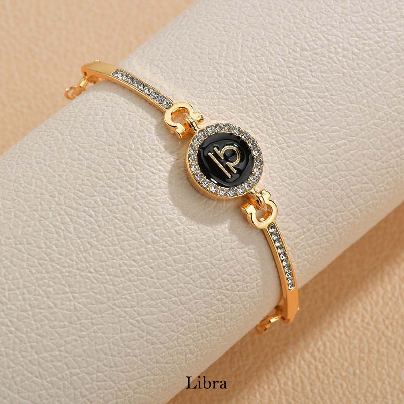 Copper Zodiac Bracelet | Adjustable 12 Constellations Chain