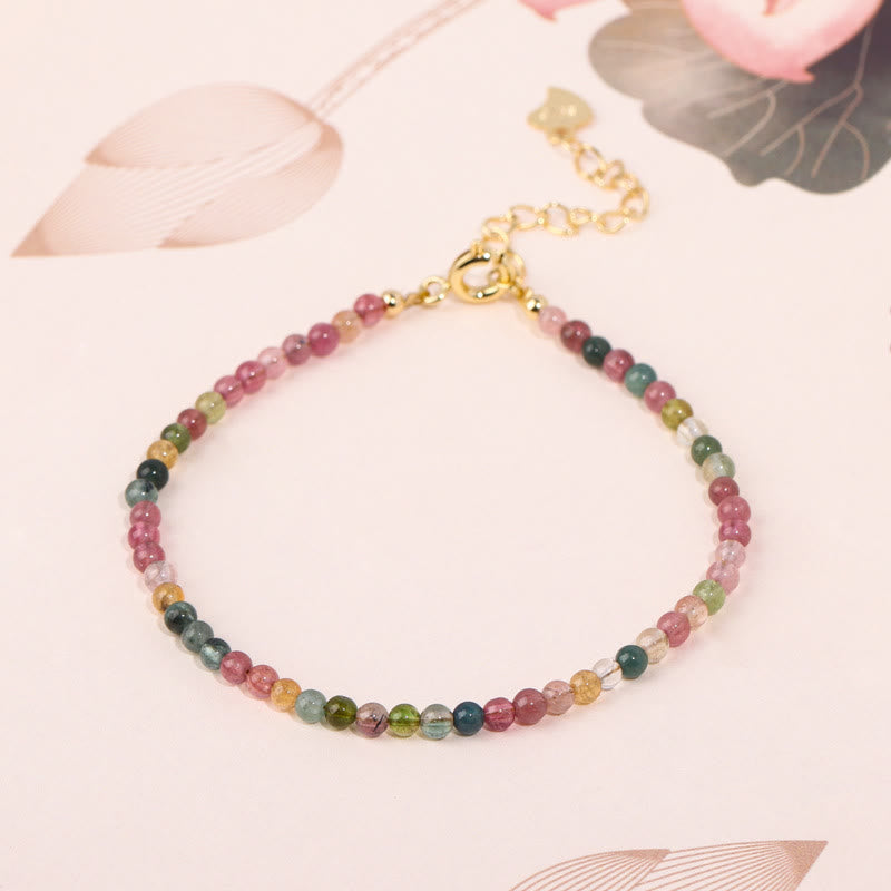 Bracelet Sagesse Tourmaline Multicolore 2 mm