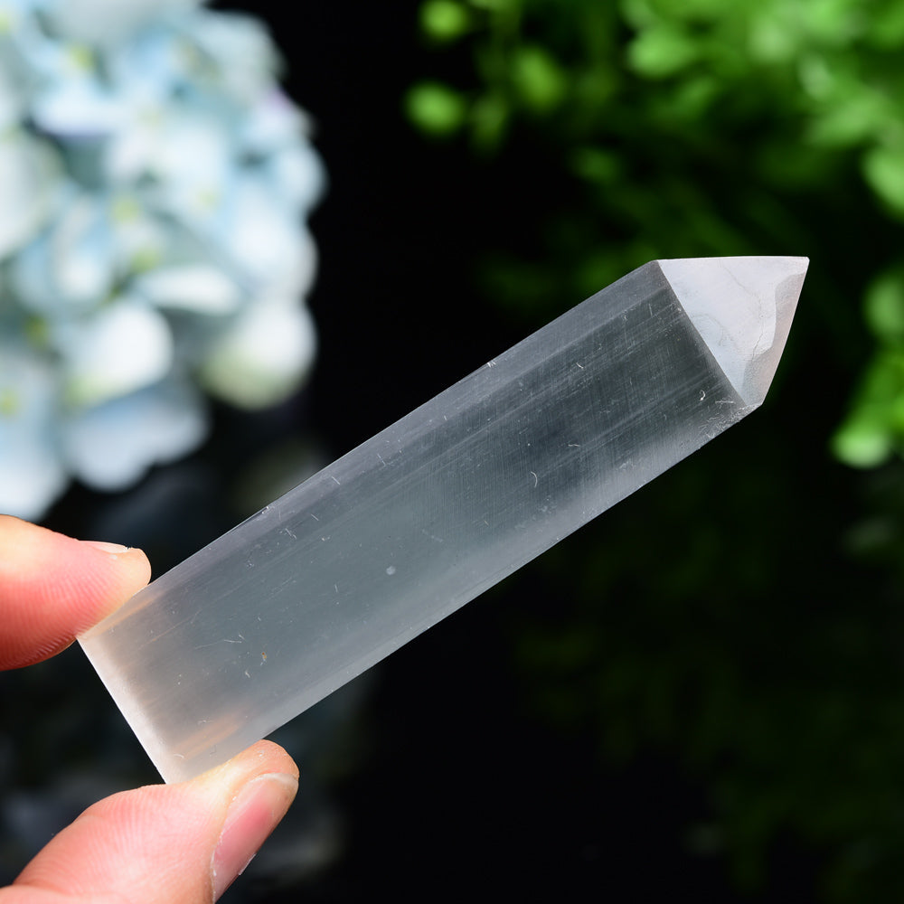 3.0-3.3 inch Selenite Crystal Tower for Healing Energy