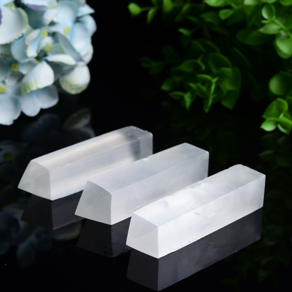 3.0-3.3 inch Selenite Crystal Tower for Healing Energy