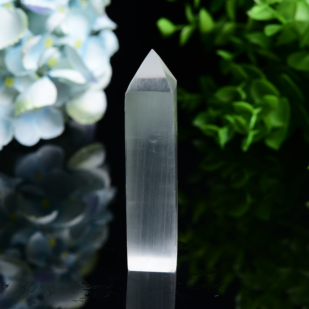 3.0-3.3 inch Selenite Crystal Tower for Healing Energy