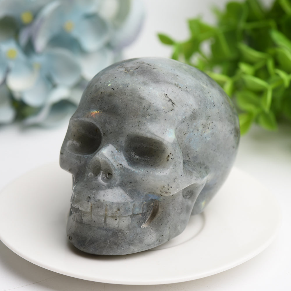 3.0-3.5 in Labradorite Crystal Skull for Meditation & Healing