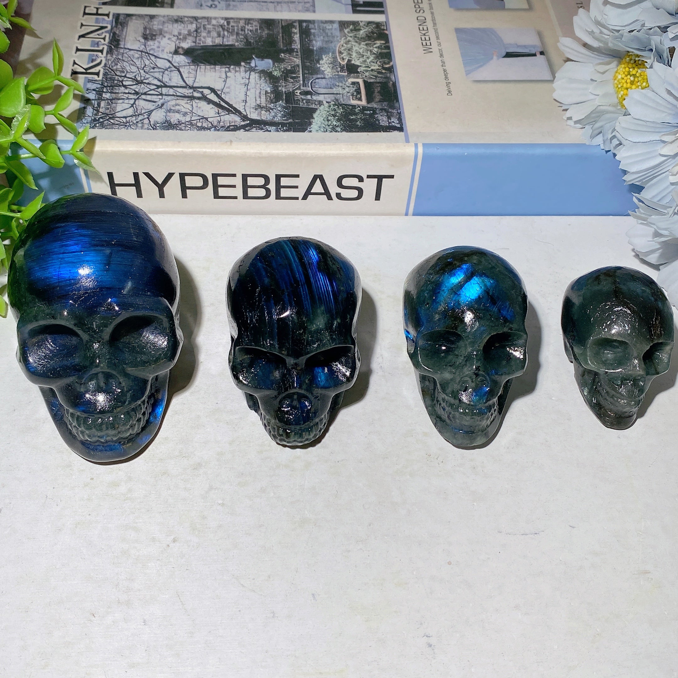3.0 inch Labradorite Crystal Skull Carving for Healing