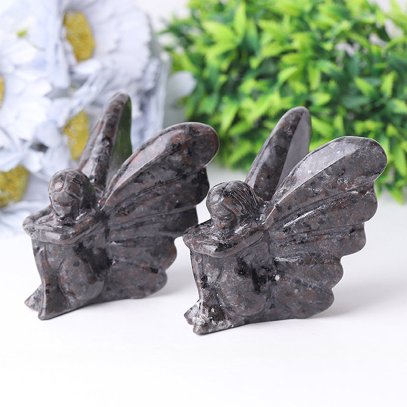 3.0-Inch Yooperlite Fairy Crystal Carving Figurine