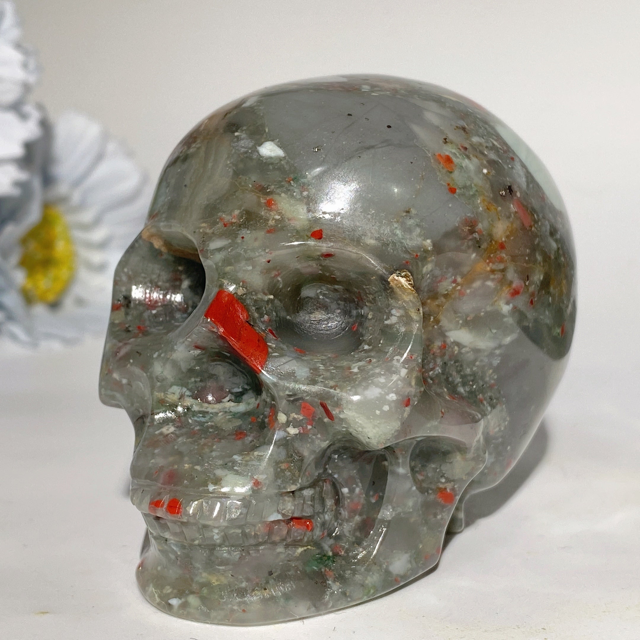 3.1-3.3 inch Mixed Crystal Skull Healing Carvings