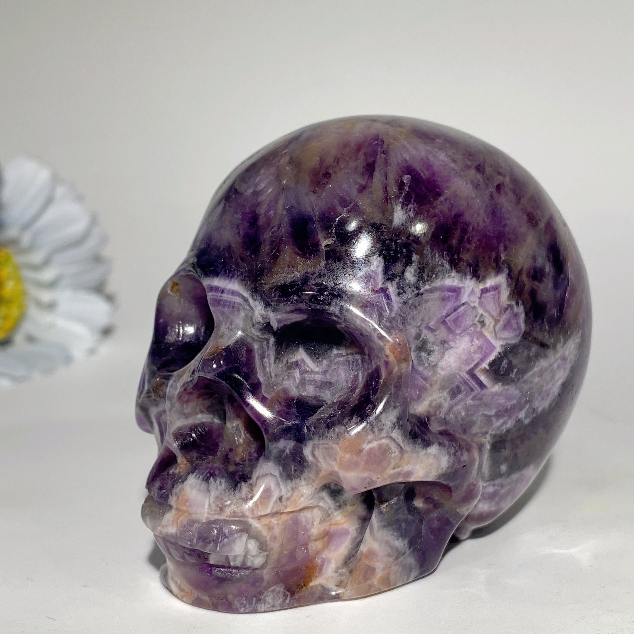 3.1-3.3 inch Mixed Crystal Skull Healing Carvings