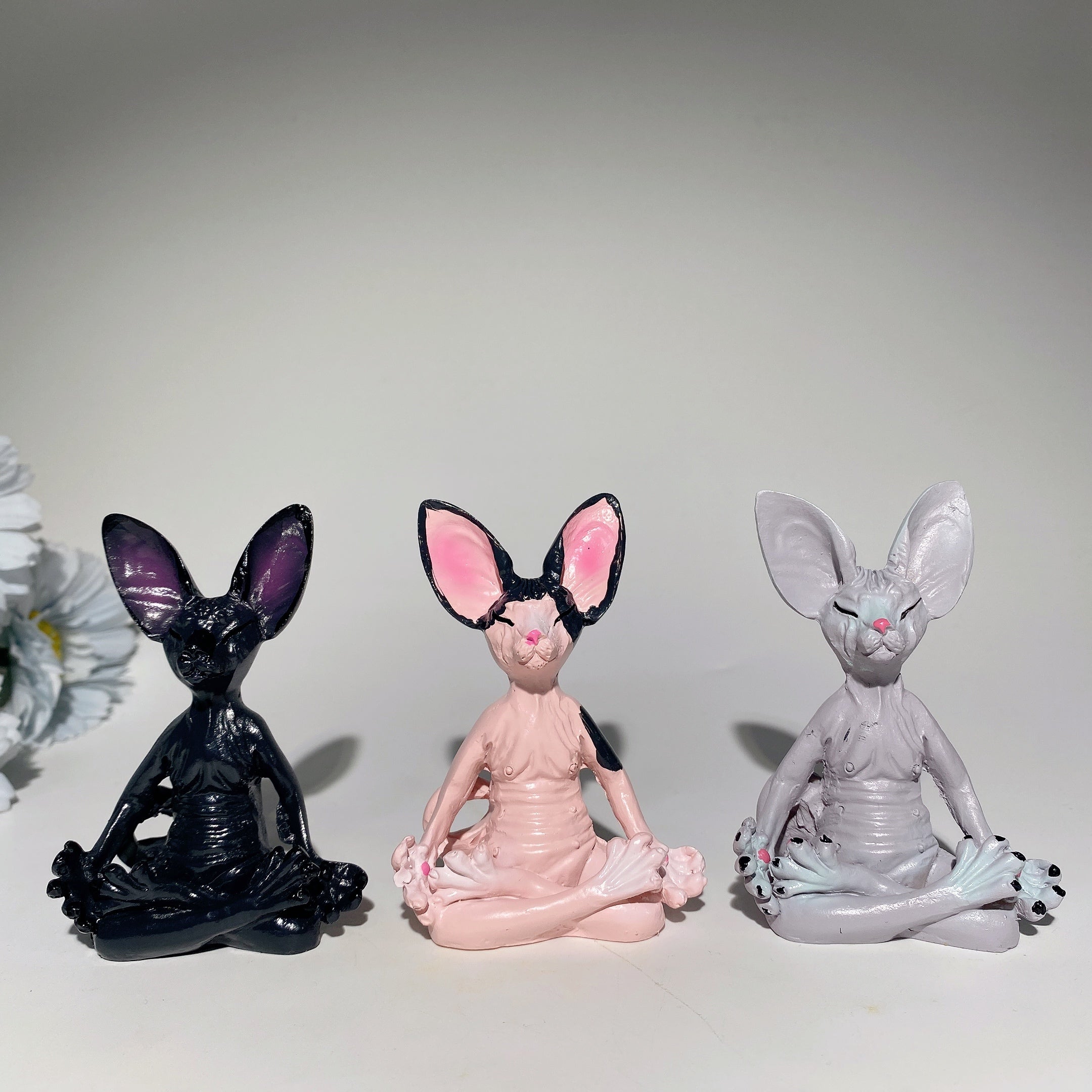 3.1 Inch Crystal Sphynx Cat Statue for Meditation