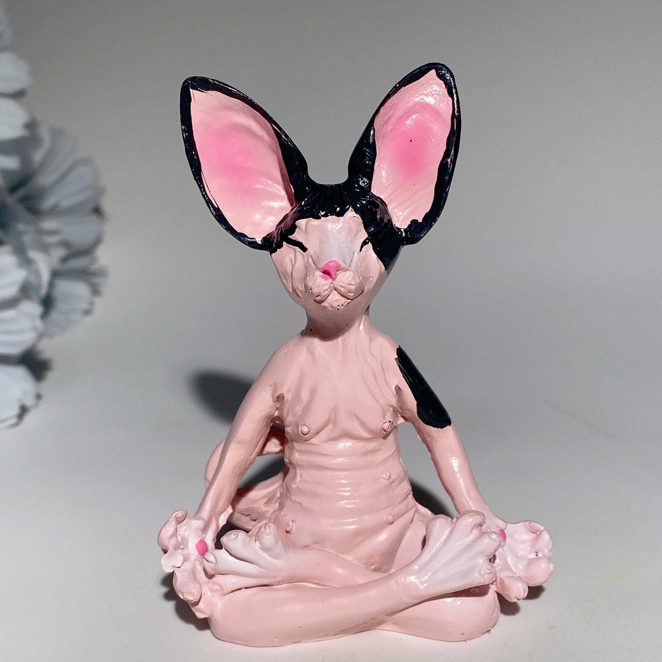 3.1 Inch Crystal Sphynx Cat Statue for Meditation