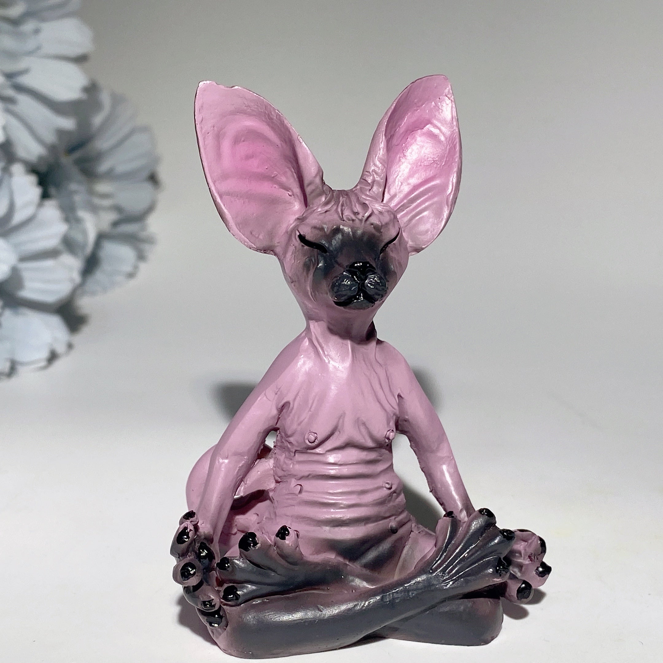 3.1 Inch Crystal Sphynx Cat Statue for Meditation