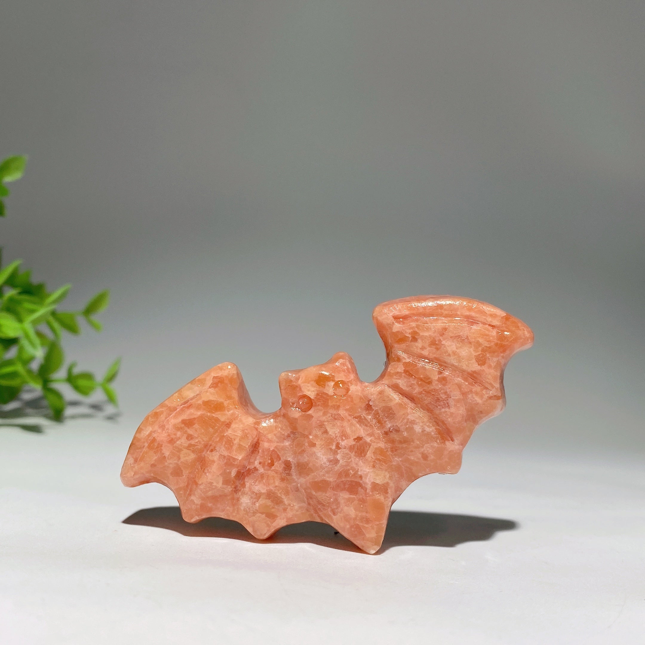 Sculptures de chauve-souris en cristal mixte de 3,1 pouces pour la guérison et l'énergie