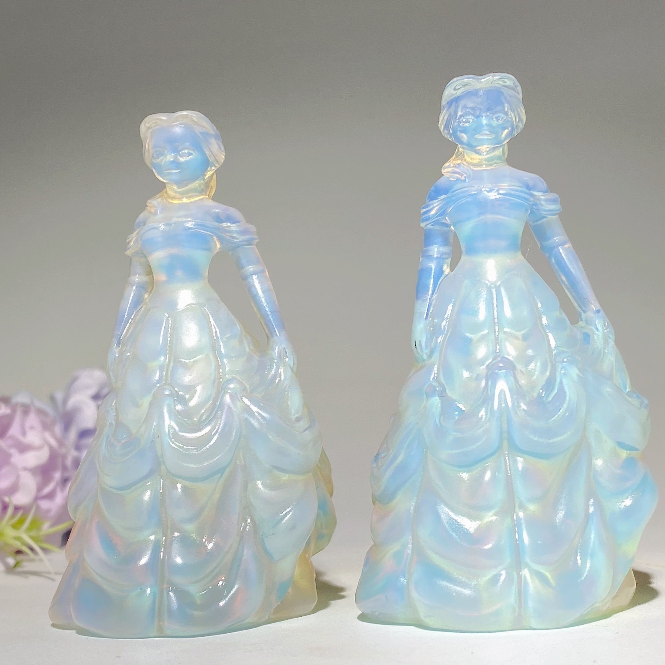 3.1 Inch Opalite Princess Crystal Figurine for Healing