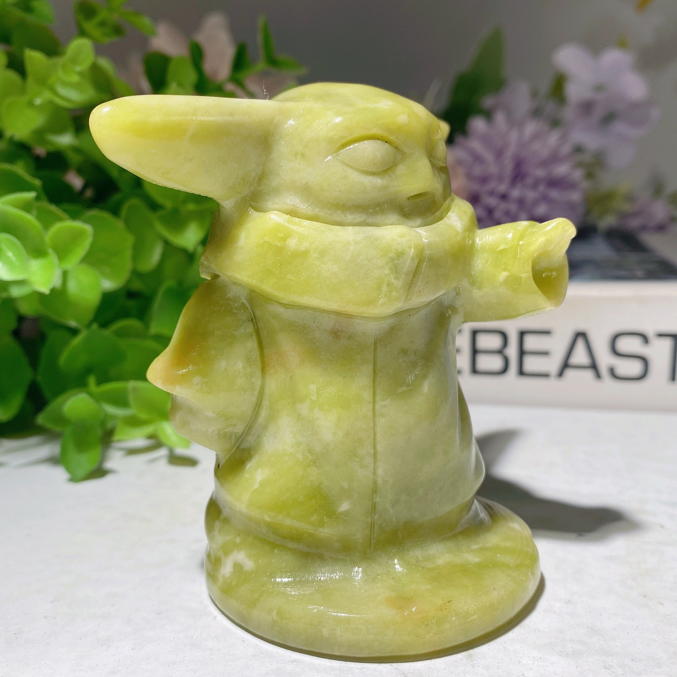 3.1-inch Serpentine Crystal Figurine for Healing