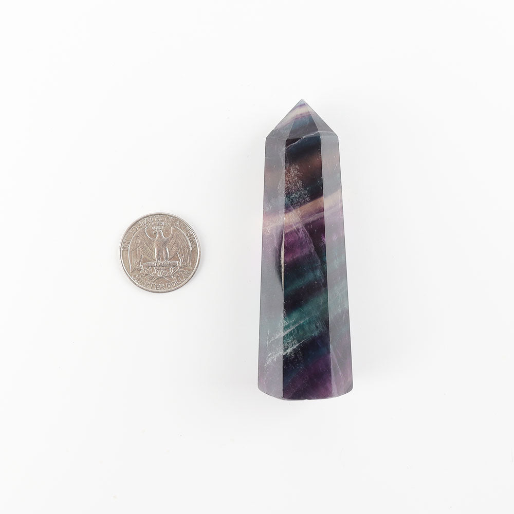 3-4 Inch Fluorite Crystal Tower for Healing & Energy
