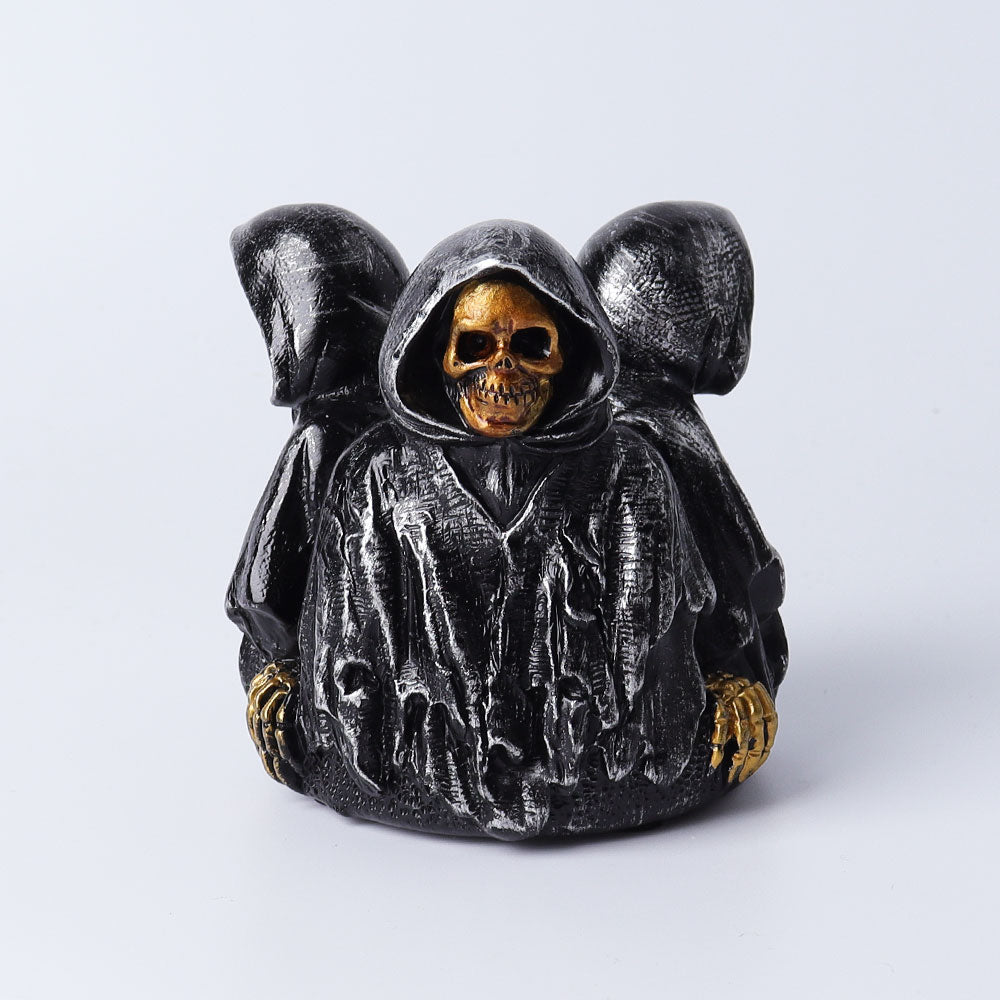 Support de sphère en cristal des Trois Sorciers en résine de 3,47 pouces