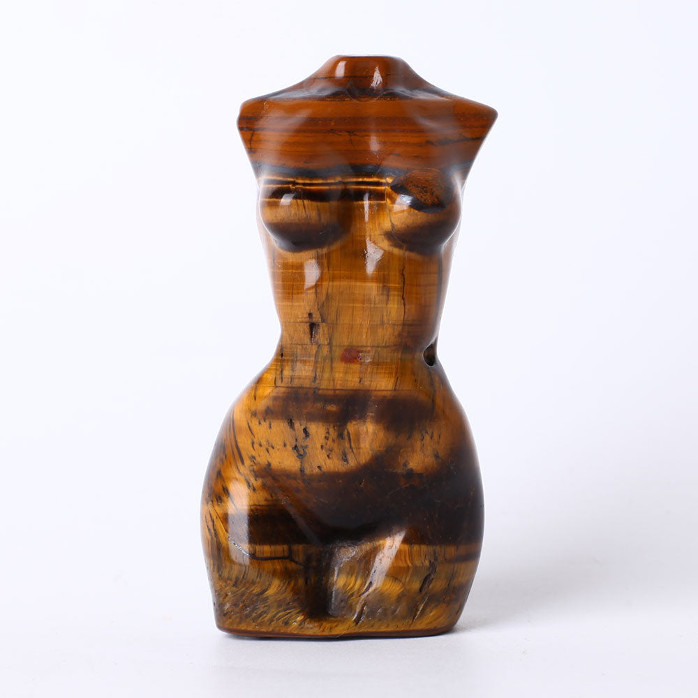 3.5 Inch Tiger Eye Crystal Figurine Carving for Healing