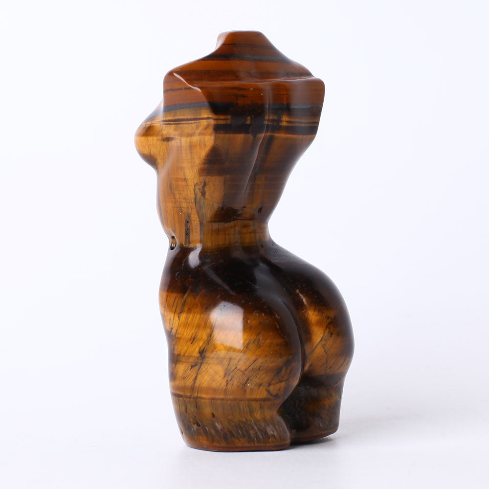 3.5 Inch Tiger Eye Crystal Figurine Carving for Healing