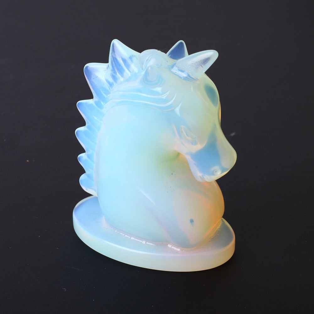 3.5" Opalite Unicorn Crystal Figurine for Healing Energy