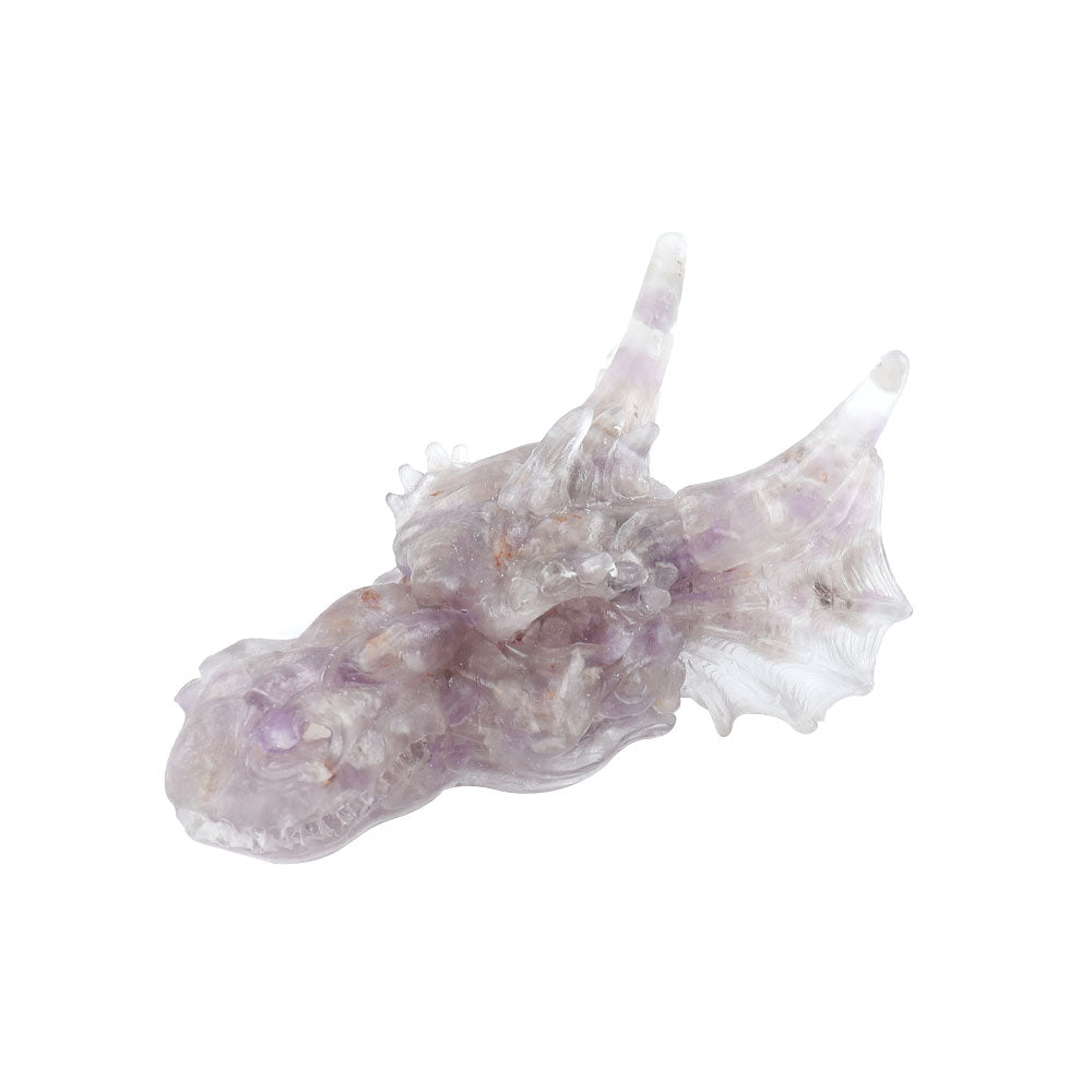 3.5in Resin Chinese Dragon Head Figurine for Prosperity