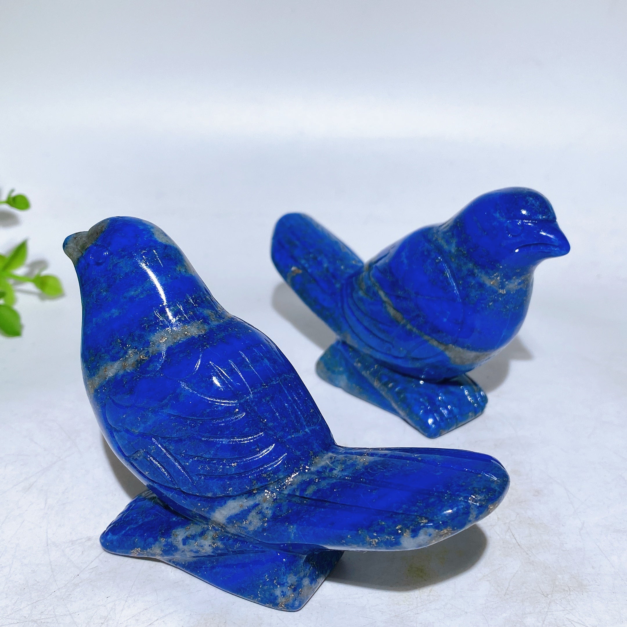 Figurine d'oiseau en cristal de lapis-lazuli de 9,4 cm pour la guérison