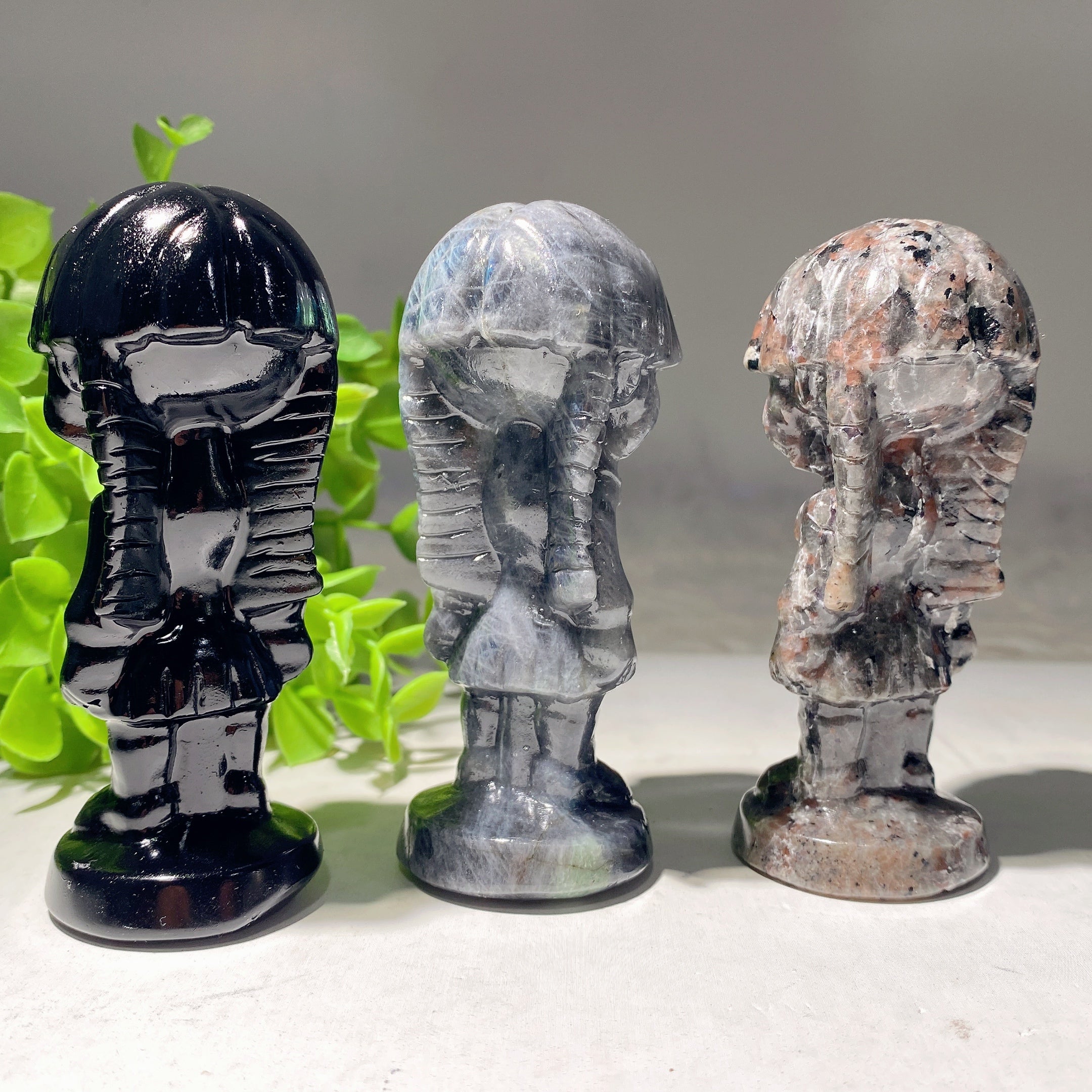 Figurines en cristal mixte de 3,7 pouces pour la guérison et l'exposition