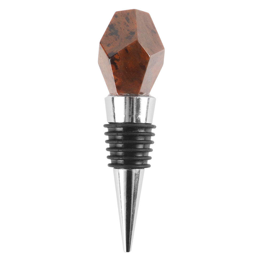 3.8 inch Rose Quartz Crystal Champagne Bottle Stopper for Wedding Decor