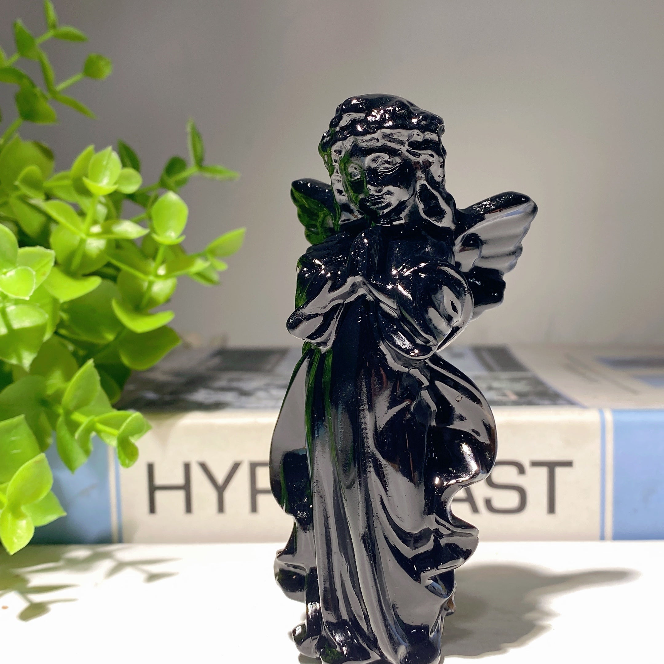 3.9 Inch Mixed Crystal Angel Fairy Figurines for Healing