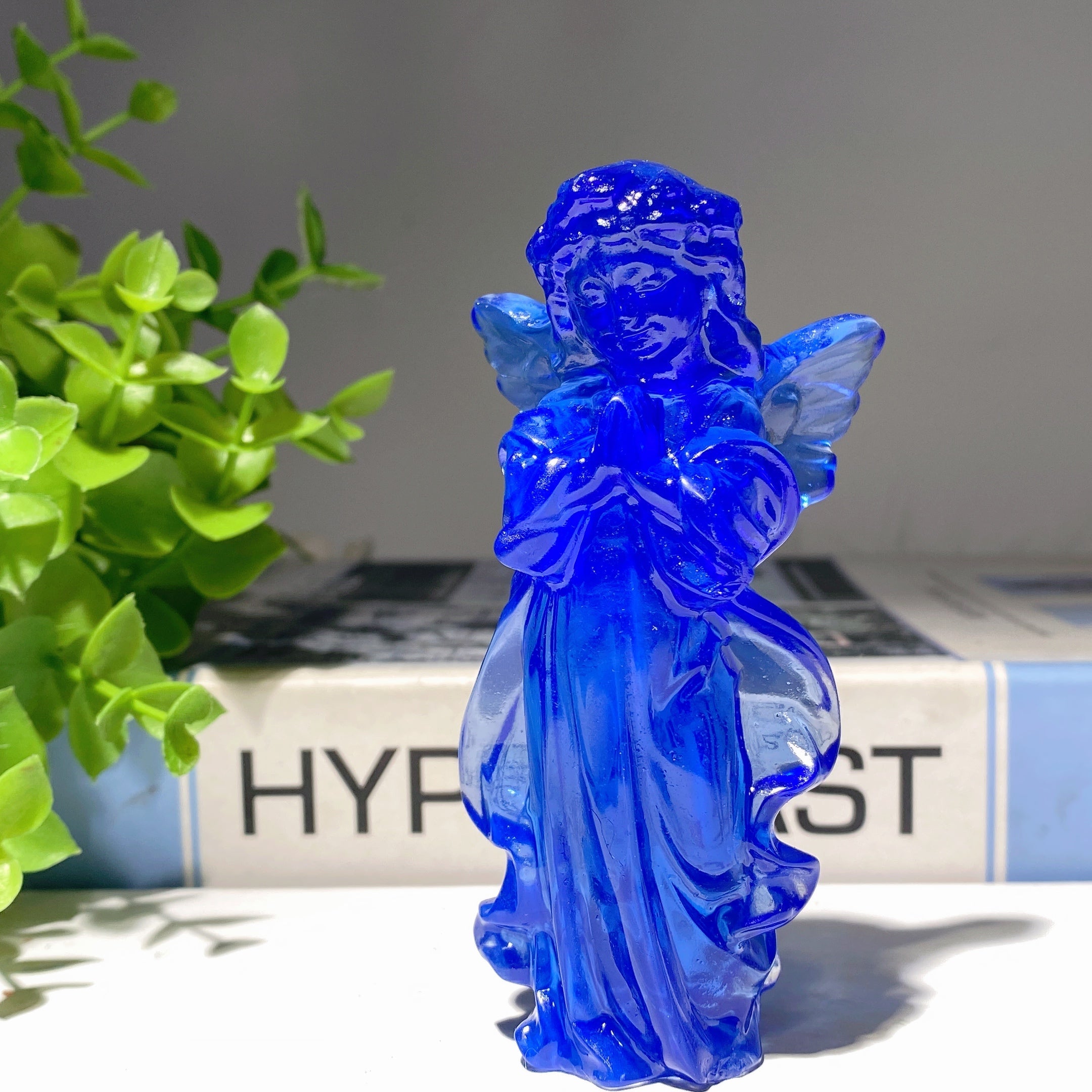 3.9 Inch Mixed Crystal Angel Fairy Figurines for Healing