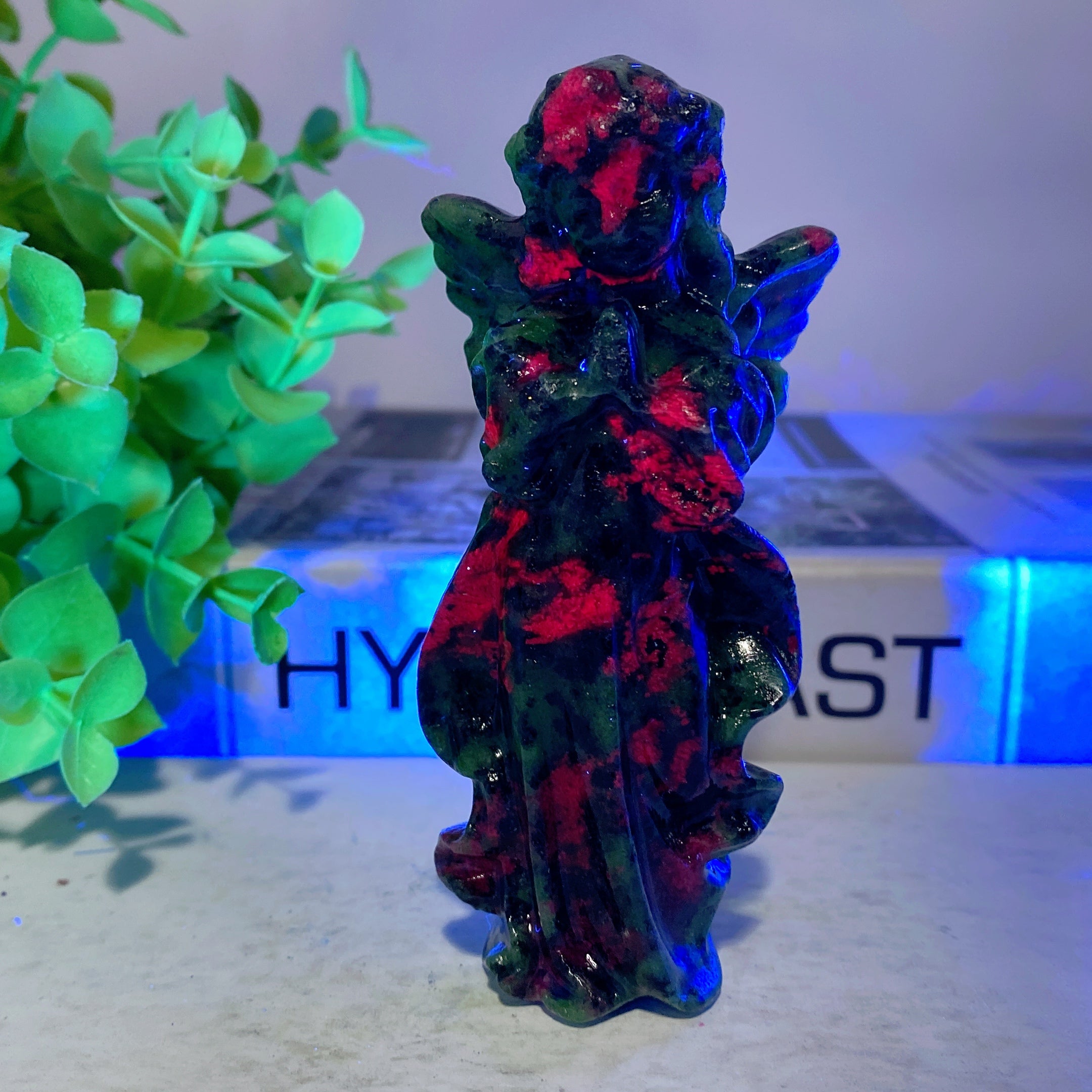 3.9 Inch Mixed Crystal Angel Fairy Figurines for Healing